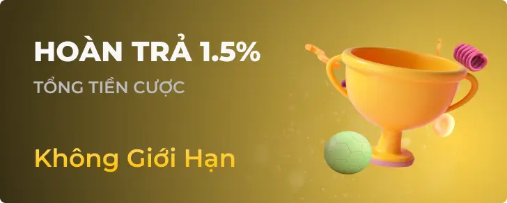 Hoàn Trả 1.5% tại 95vn